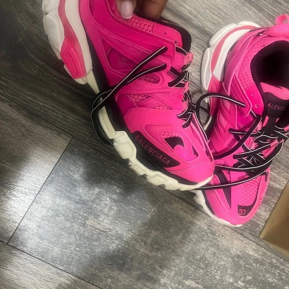 Balenciaga Hot Pink Women's Track Sneakers